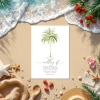 Coastal Chic Beach Wedding QR Code Invitation