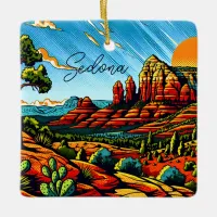 Sedona, Arizona Christmas Ceramic Ornament