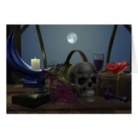 Spooky Still Life in Moonlight
