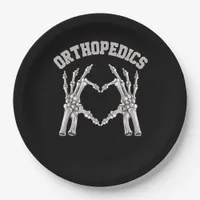 Orthopedics Skeleton Hand Heart Ortho Nurse Rn Cre Paper Plates