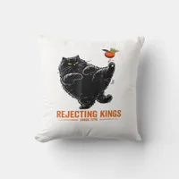 Rejecting Kings Since 1776 Patriotic Flag Design Throw Pillow