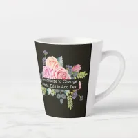 Custom One Photo Artwork Slogan Small Latte Mug