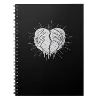 Halloween Skeleton Hands With Heart Classic Style Notebook