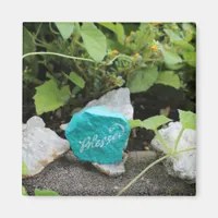 Blessed Rock Hidden in a garden  Magnet