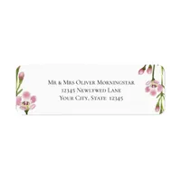 Return Address Fresh Spring Flowers and Foliage Label