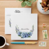 Forget-Me-Not Flowers Watercolor Elegant  Envelope