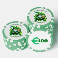 Cute Gnome St Patrick's Day with Beer | Poker Chips