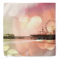 Santa Monica Pier Sparkling Pink Bandana