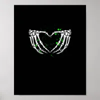 Skeleton Hand Heart Sign Costume Halloween