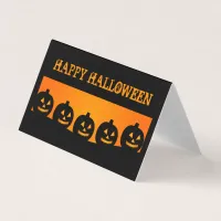 Jack o Lantern Silhouettes Classroom Exchange Card