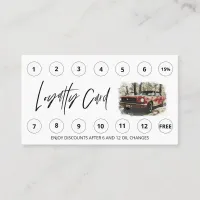 *~* QR Lube Car Wash - LOGO Rewards Thank you Auto Loyalty Card