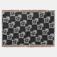 E Monogram Inital Throw Blanket