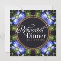 Fractal Fantasy Rehearsal Dinner Invitations