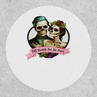 Till Death Do Us Part Valentine Skeleton Classic  Patch