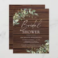 Budget Rustic Wood Eucalyptus Bridal Shower 