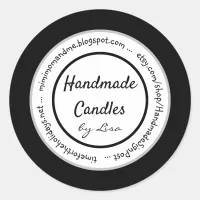 Handmade Candles Labels