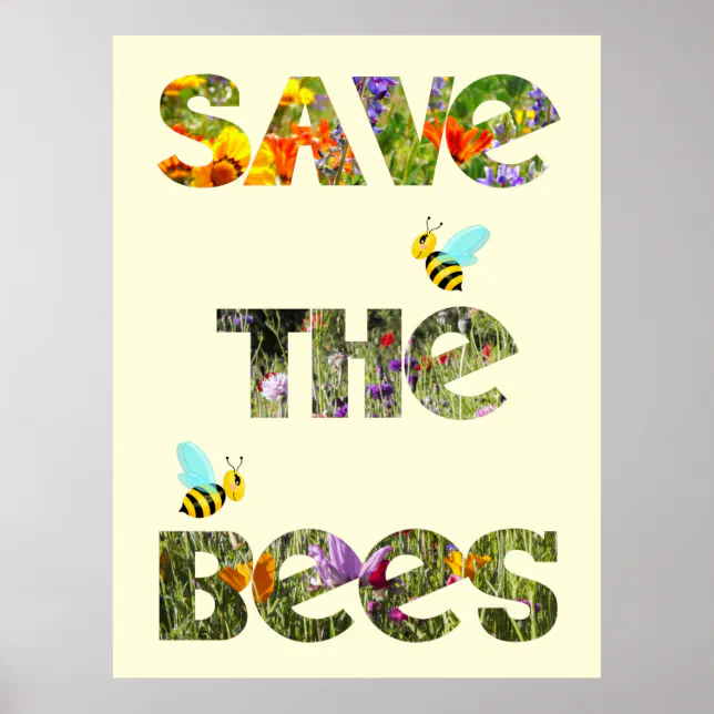 Sauvez les abeilles (anglais) poster