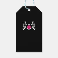 Skeleton Hands Heart Sign Funny Pickle Valentine's Gift Tags