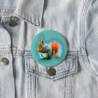 Squirrel in modern style button