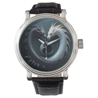 Yin Yang Black and White Dragons Watch