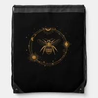 Cottagecore Aesthetic Academia Goblincore Bee Drawstring Bag