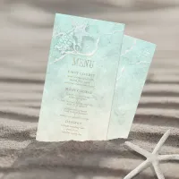 Sea Foam Beach Wedding Menu ID837