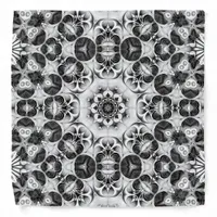 Black+White Bandana Tribal Weave Pattern V4