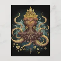 Octopus King Postcard