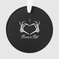 Spooky Classic - Skeleton Hands Heart Ornament