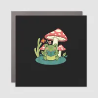 Cottagecore Mushroom Forest Toad Goblincore Mycolo Car Magnet