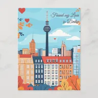 Found my Love in Berlin Valentine's Day Postcard