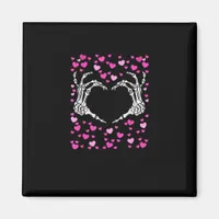 Skeleton Hand Heart Valentines Day Funny Viral Magnet
