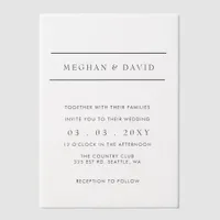 Elegant Wedding Vellum Invitations