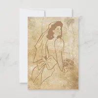 Bride in Brown Grunge