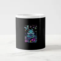 Frog Aesthetic Cottagecore Goblincore Reading Giant Coffee Mug