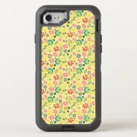 Colorful Boho Pattern | Spring Flowers OtterBox Defender iPhone SE/8/7 Case