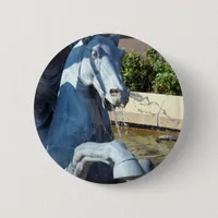 Neptune's Horse, Plaza Fountain Detail Button