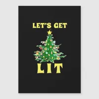 Let's Get Lit Funny Christmas Drinking Classic