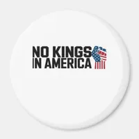 No Kings In America USA Vintage Graphic Magnet