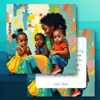 Happy Mother's Day | Mom and Three Kids Card