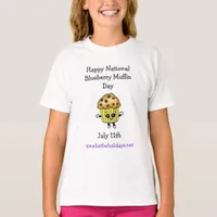 National Blueberry Muffin Day July 11th T-Shirt