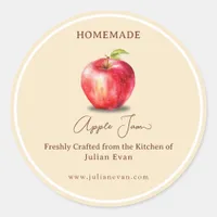 Crafted with Love Homemade Apple Jam Sticker