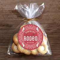 First Rodeo 1st Birthday Sticker – Red Western Par