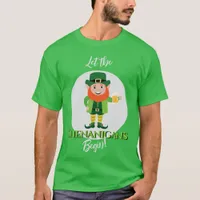 Shenanigans Leprechaun St Patrick’s Day T-Shirt