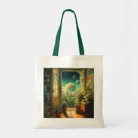 Out of this World - Room with a planetary View Tote Bag