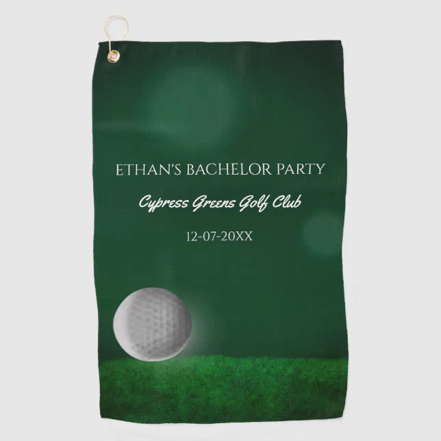 Golf ball green golf course golf bachelor party golf towel