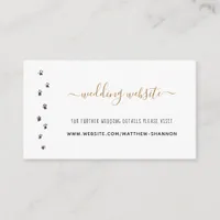 Humans Are Getting Married Pet Wedding Website Enclosure Card