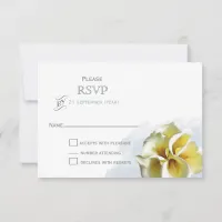 watercolor calla lilies Floral wedding RSVP