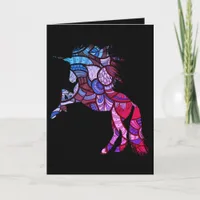 A Colorful Unicorn, Birthday Card