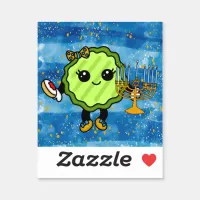 Happy Hanukkah Holiday Pickle  Sticker